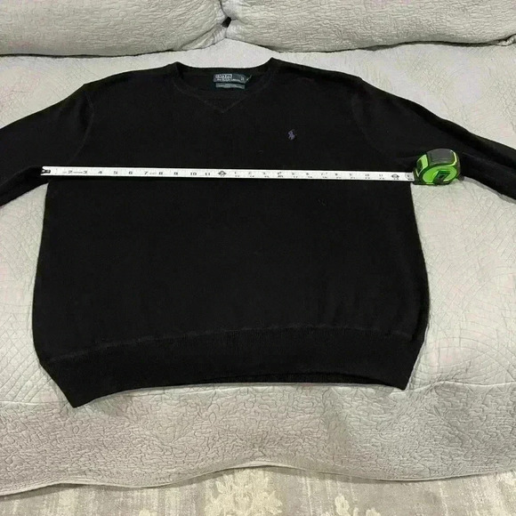 Polo Ralph Lauren Men’s Cotton Crewneck Sweater Size XL casual comfortable Black - Picture 5 of 6